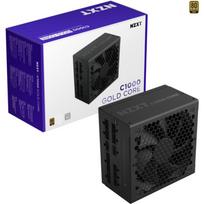 NZXT C1000 GOLD CORE, PC power supply black, 1x 12-pin High Power GPU, 3x PCIe, cable management, 1000 Watt