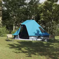 Tipi palapinė su stogu Mėlyna 466 x 310 x 240 cm tafta