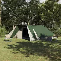 Tipi palapinė su stogu Žalia 660 x 456 x 200 cm tafta
