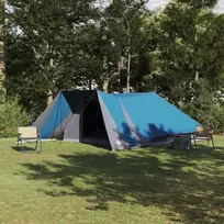 Tipi palapinė su stogu Mėlyna 660 x 456 x 200 cm tafta