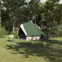 Tipi palapinė su stogu Žalia 400 x 346 x 250 cm tafta