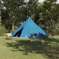 Tipi palapinė su stogu Mėlyna 560 x 560 x 300 cm tafta