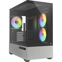 Sharkoon MK7 ARGB kompiuterio korpusas 4044951044313, 3x120mm ARGB ventiliatoriai, 360mm radiatorius, mATX, Mini-ITX, BTF, USB-C