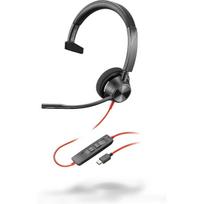 HP Poly Blackwire 3310 ausinės 8X215AA, USB-C, mono, 32Ω, 116dB, 20Hz-20kHz, laidinės, mikrofonas, triukšmo slopinimas