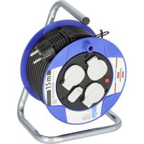 Brennenstuhl Garant Kompakt kabelio ritė 1079180600, 15m, 3x lizdai, 2x USB, H05VV 3G 1,5mm², 230V, 16A, IP20