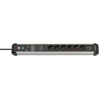 Brennenstuhl ilgintuvas 1391010610, 6 lizdai, 3 m, 60000 A, 2x USB-A, 230 V, 16 A, aliuminio korpusas, vaikų apsauga, jungiklis