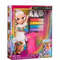 MGA Entertainment mados lėlė Rainbow High Air Brush & Create 543350-EUC, 4 metai, violetinės akys, nuplaunami žymekliai