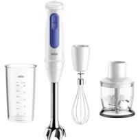 Braun Hand Blender MultiQuick 3 MQ30202M white/blue, 900 watts, with chopper and whisk