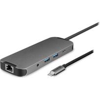 Chieftec dokinimo stotis DSC-901, 2x USB-C, 2x USB 3.2 Gen1 Type-A, 1x HDMI 4K@30Hz, 1x RJ45 1Gbps, SD/microSD, 80W PD 3.0