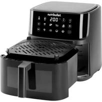 Nutribullet CRISPLITE VISION air fryer (black/silver, 2,000 watts, 8-liter basket, with viewing window)