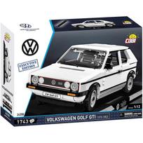 Cobi Konstruktorius Volkswagen Golf GTI COBI-24358, 1743 vnt., 1:12, balta, atidaromos durys, judantis vairas, stendas