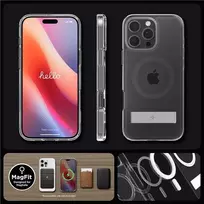 Dėklas Spigen Ultra Hybrid S MagSafe, grafito spalvos - iPhone 16 Pro Max