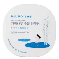 Round Lab - Birch Juice Moisturizing Sun Cushion SPF50 - Drėkinamasis Apsauginis Kremas nuo Saulės su Beržų Sultimis - 15g