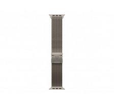APPLE 49mm Natural Titanium Milanese Loop - Small | Apple