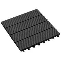 Terasinė Plytelė 11 pcs Juoda 30 x 30 cm MPK