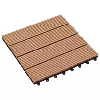 Terasinė Plytelė 11 pcs Tikmedis 30 x 30 cm MPK
