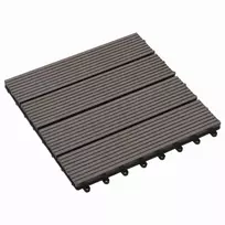 Terasinė Plytelė 11 pcs Tamsiai rudas 30 x 30 cm MPK