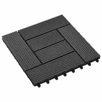 Terasinė Plytelė 11 pcs Juoda 30 x 30 cm MPK
