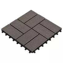 Terasinė Plytelė 11 pcs Tamsiai rudas 30 x 30 cm MPK