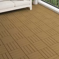 Terasinė Plytelė 3D dizainas 11 pcs Tikmedis 30 x 30 cm MPK