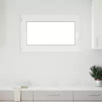 Požeminio lango RISOR 100 x 60 cm PVC ir stiklas Balta