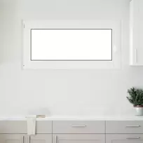Požeminio lango RISOR 120 x 60 cm PVC ir stiklas Balta