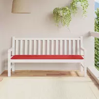 Sodo suoliuko pagalvėlė, raudonos spalvos, 180x50x3cm, audinys