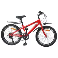 Vaikų Dviratis 20 Colių 6-Speed 6-11 metų amžiaus Raudona