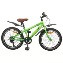 Vaikų Dviratis 20 Colių 6-Speed 6-11 metų amžiaus Žalia