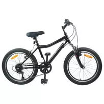 Vaikų Dviratis 20 Colių 6-Speed 6-11 metų amžiaus Juoda