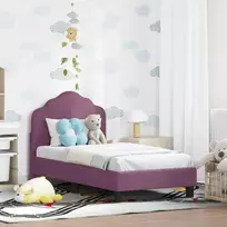 Vaikiška Lovo Rėmas su Galvūgaliu Violetinė 70 x 140 cm Aksomas