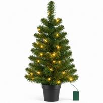 Dekoratyvinė Eglė „norton“ Vazone Su 30 Led, Aukštis: 90 Cm