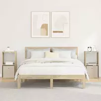 Naktinis staliukas 2 pcs Sonoma ąžuolas 35 x 32 x 68,5 cm