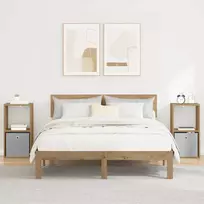 Naktinis staliukas 2 pcs Amatininkų ąžuolas 35 x 32 x 68,5 cm