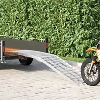 Motociklų rampos 680 kg Sidabro 680 kg Aliuminis