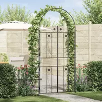 Sodo arka Paprastas Juoda 115 x 37 x 226 cm