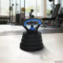 4-in-1 hantelių, štangos ir kettlebell rinkinys 30 kg