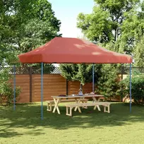 Šventės palapinė Terakotos 279 x 410 x 315 cm Oksfordo audinys