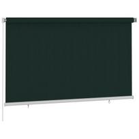 vidaXL Lauko roletas, tamsiai žalios spalvos, 240x140cm, HDPE