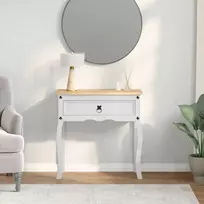 Konsolės stalas Balta 73 x 35 x 73 cm Kietos pušies mediena