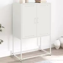 Komoda, baltos spalvos, 68,5x38,5x107cm, plienas