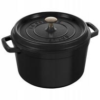 Emaliuotas ketaus puodas Staub La Cocotte, Ø24 cm, 4.8 l, juoda sp.