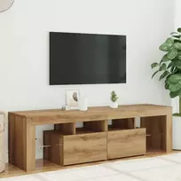 Televizoriaus spintelė su LED, artisano, 140x36,5x40cm, mediena