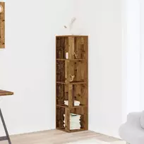 kampinė spintelė Old Wood 33x33x132 cm Engineered Wood