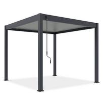 Pavėsinė Pergola Elegance, 3x3 m, pilka/šviesiai pilka