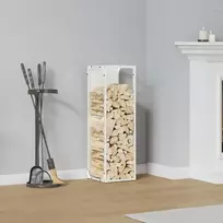 Malkų stovas Baltas 25x25x80 cm Šaltai valcuotas plienas