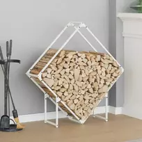 Malkų stovas Baltas 100x25x100 cm Šaltai valcuotas plienas