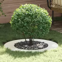 tinkamas plokštiems medžio žiedams 5 pcs Balta Ø50 / 80 cm