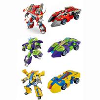 Robotas transformeris mašina, geltonas