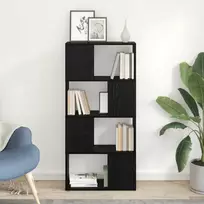 TV spintelių komplektas Juoda 60 x 24 x 125,5 cm